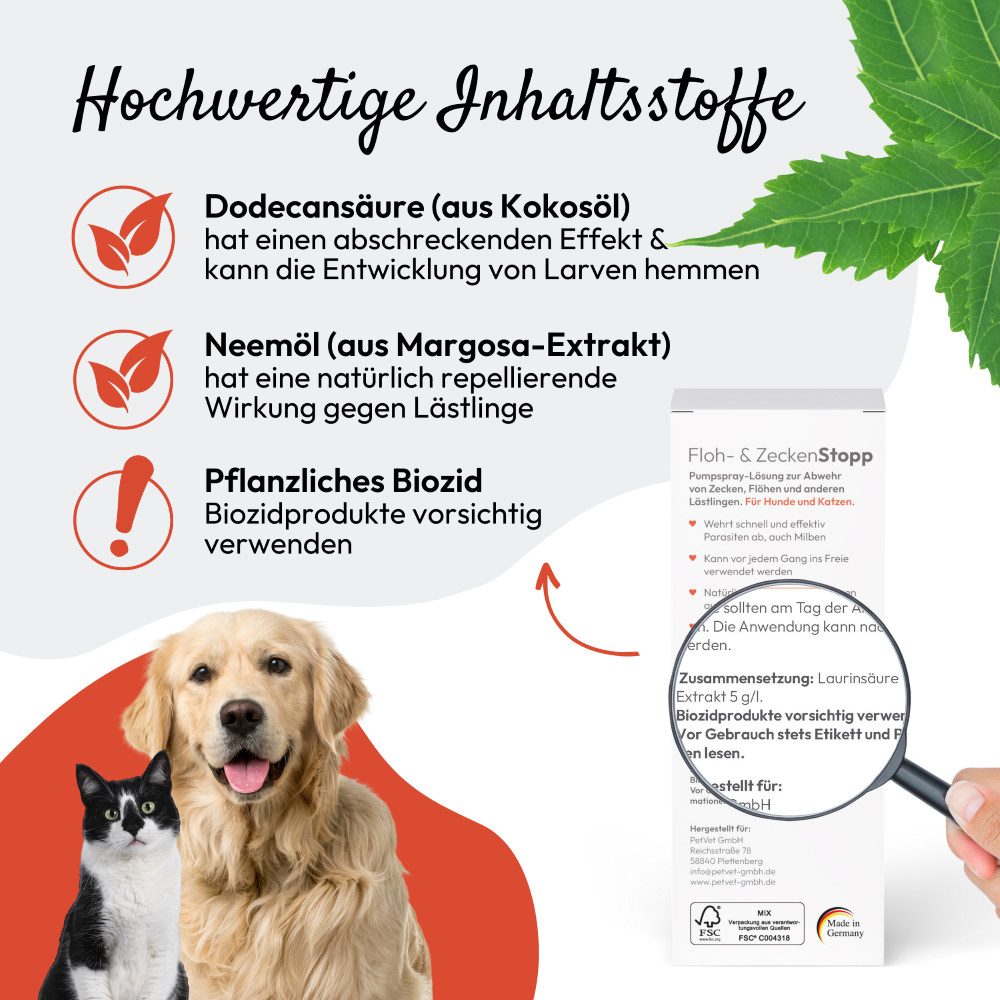 PHA Floh & ZeckenStopp für Hunde u. Katzen 100 ml