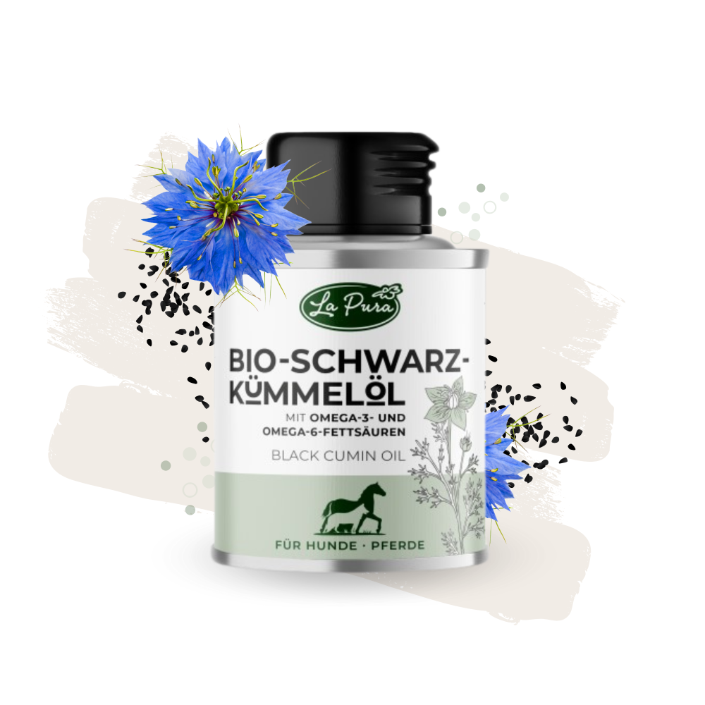 LaPura Bio-Schwarzkümmelöl für Hunde und Pferde