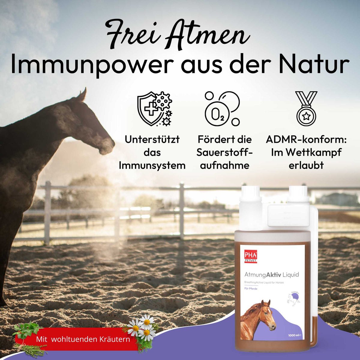 PHA AtmungAktiv Liquid für Pferde