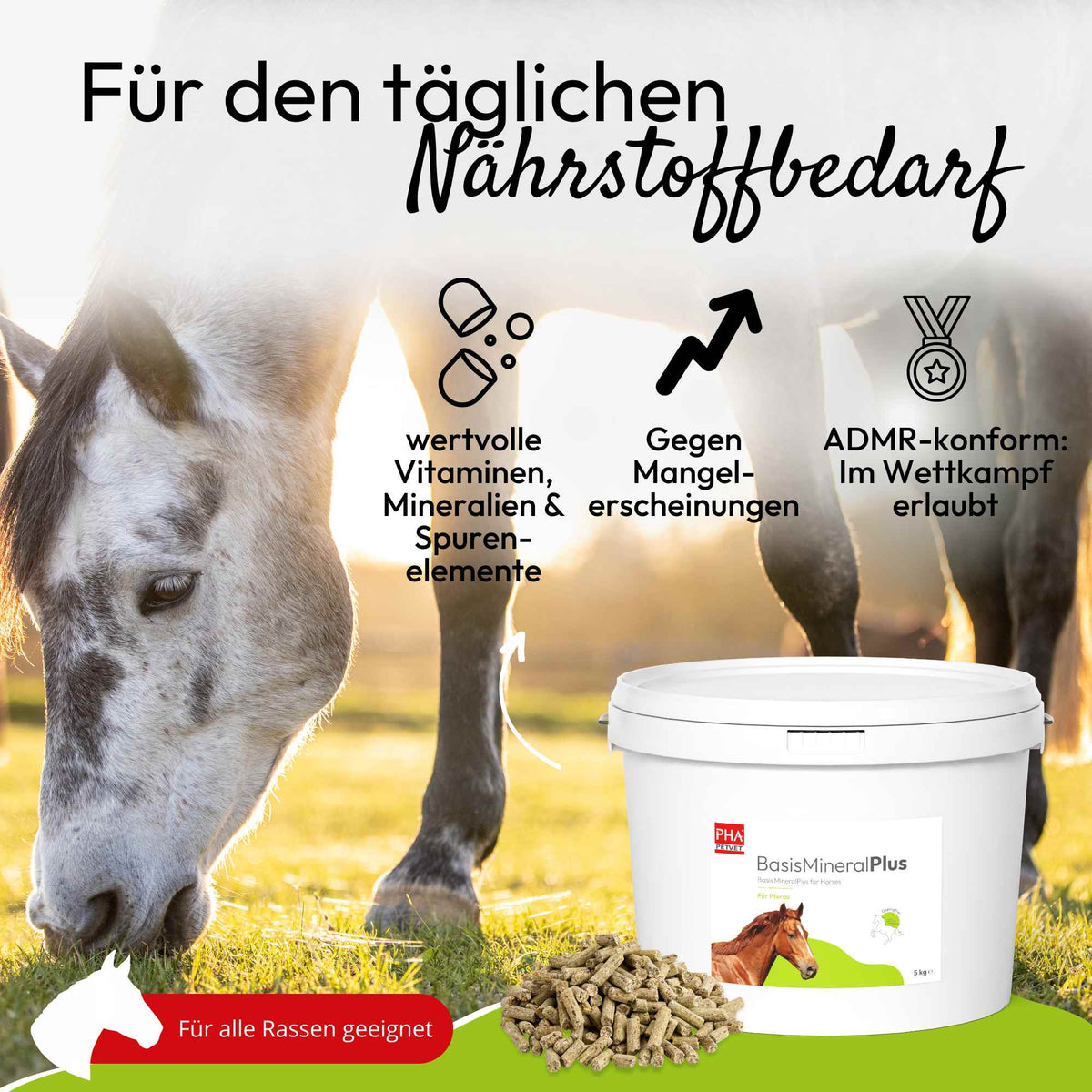 PHA BasisMineralPlus Pellets für Pferde