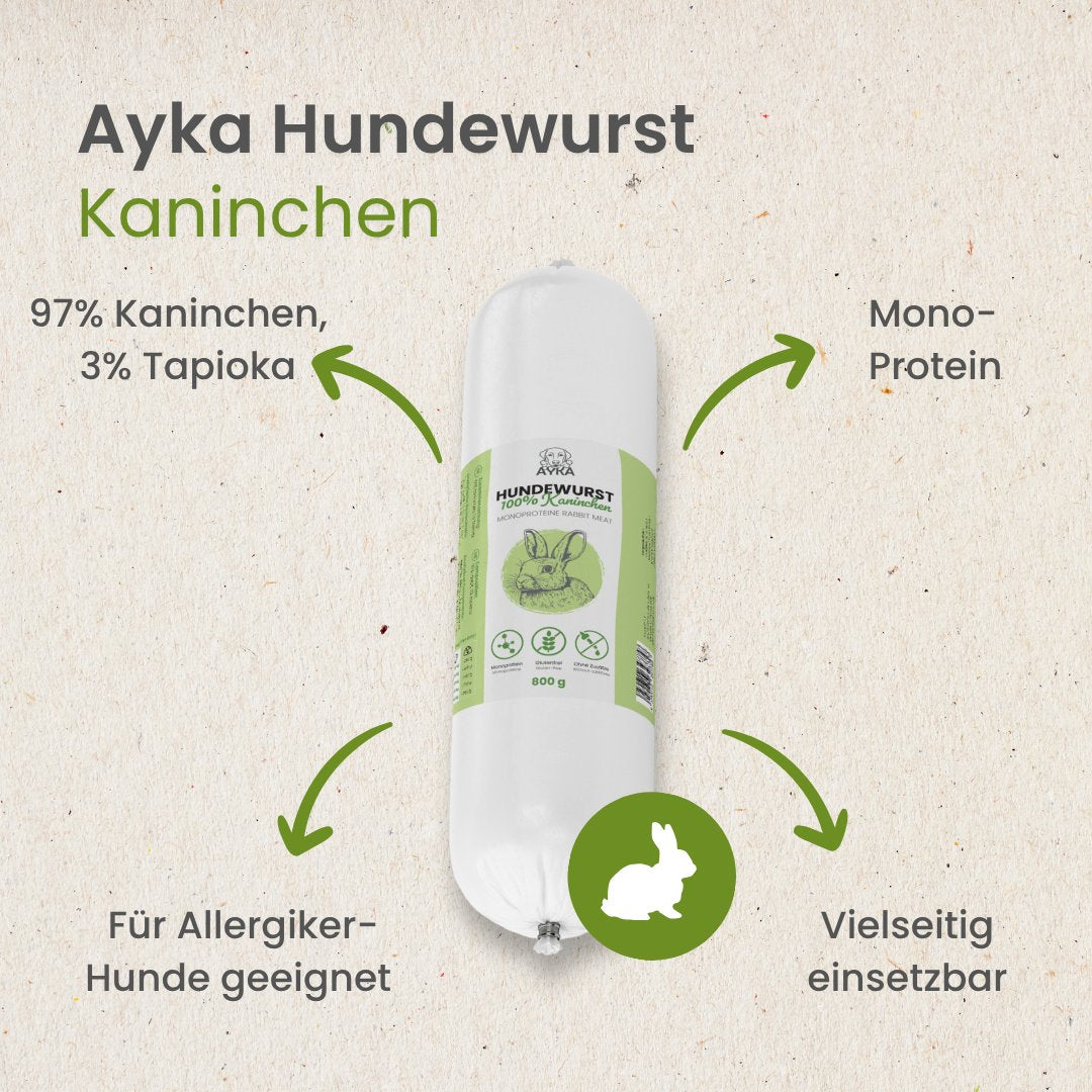 AYKA Hundewurst Kaninchen