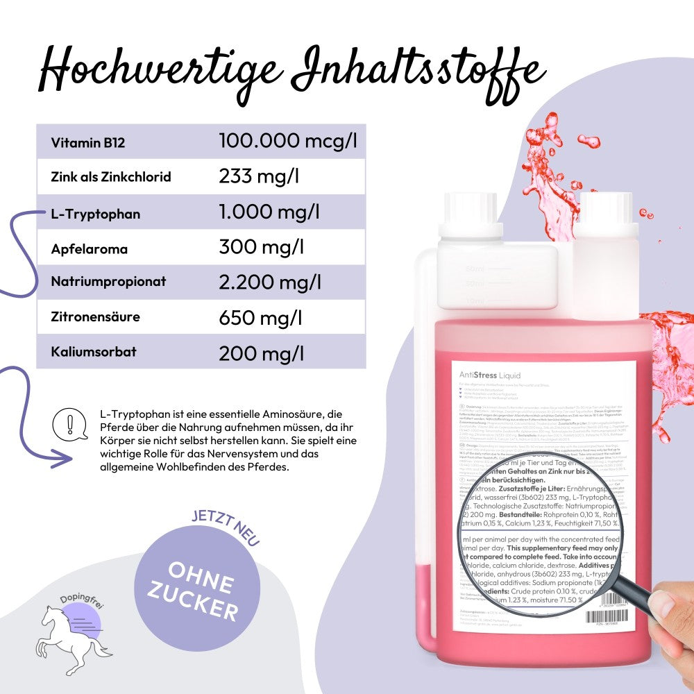 PHA AntiStress Liquid für Pferde