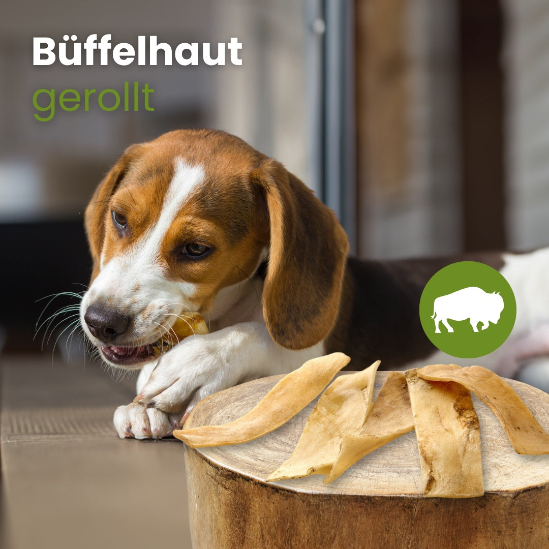 Büffel-Haut, gerollt