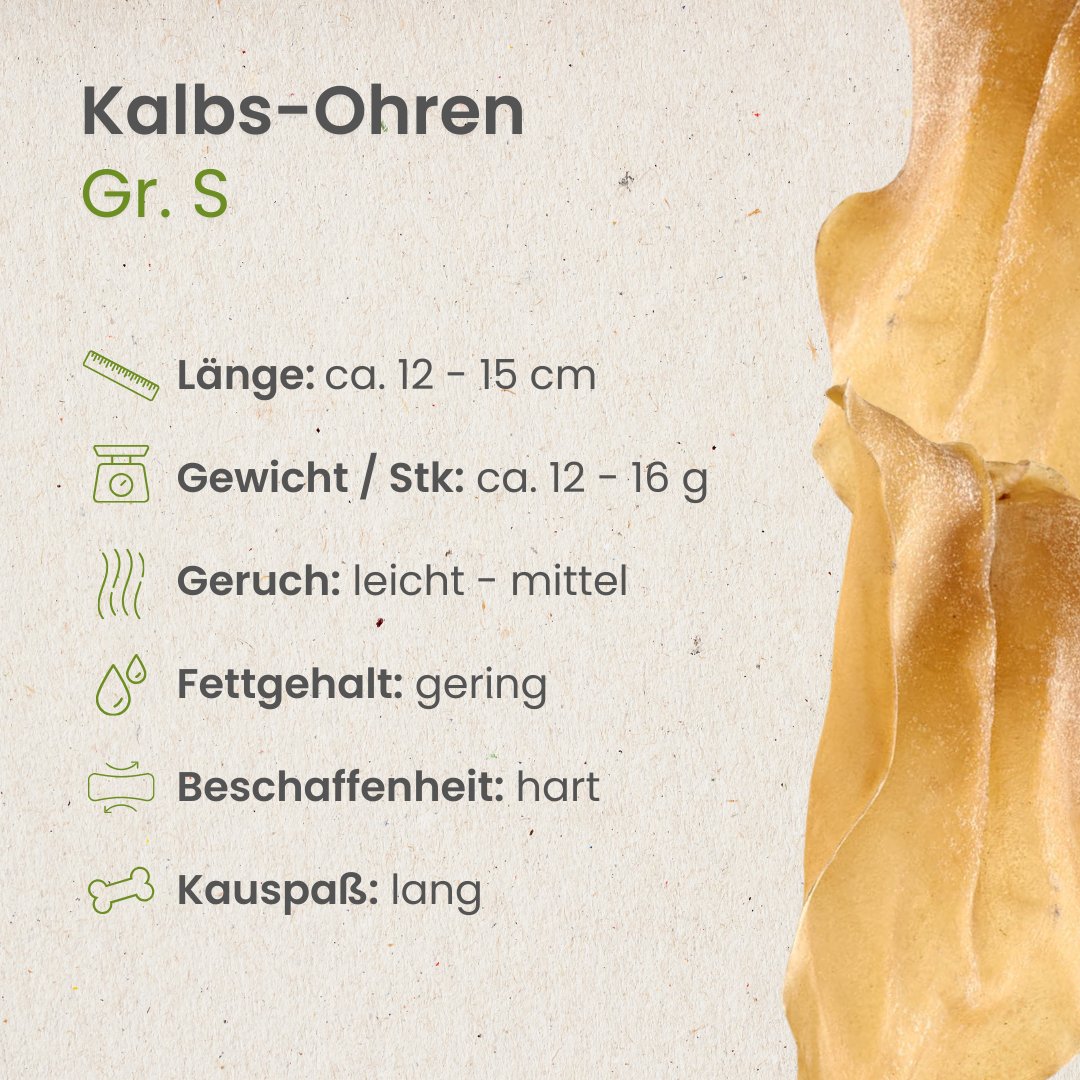 Kalbs-Ohren Gr. S