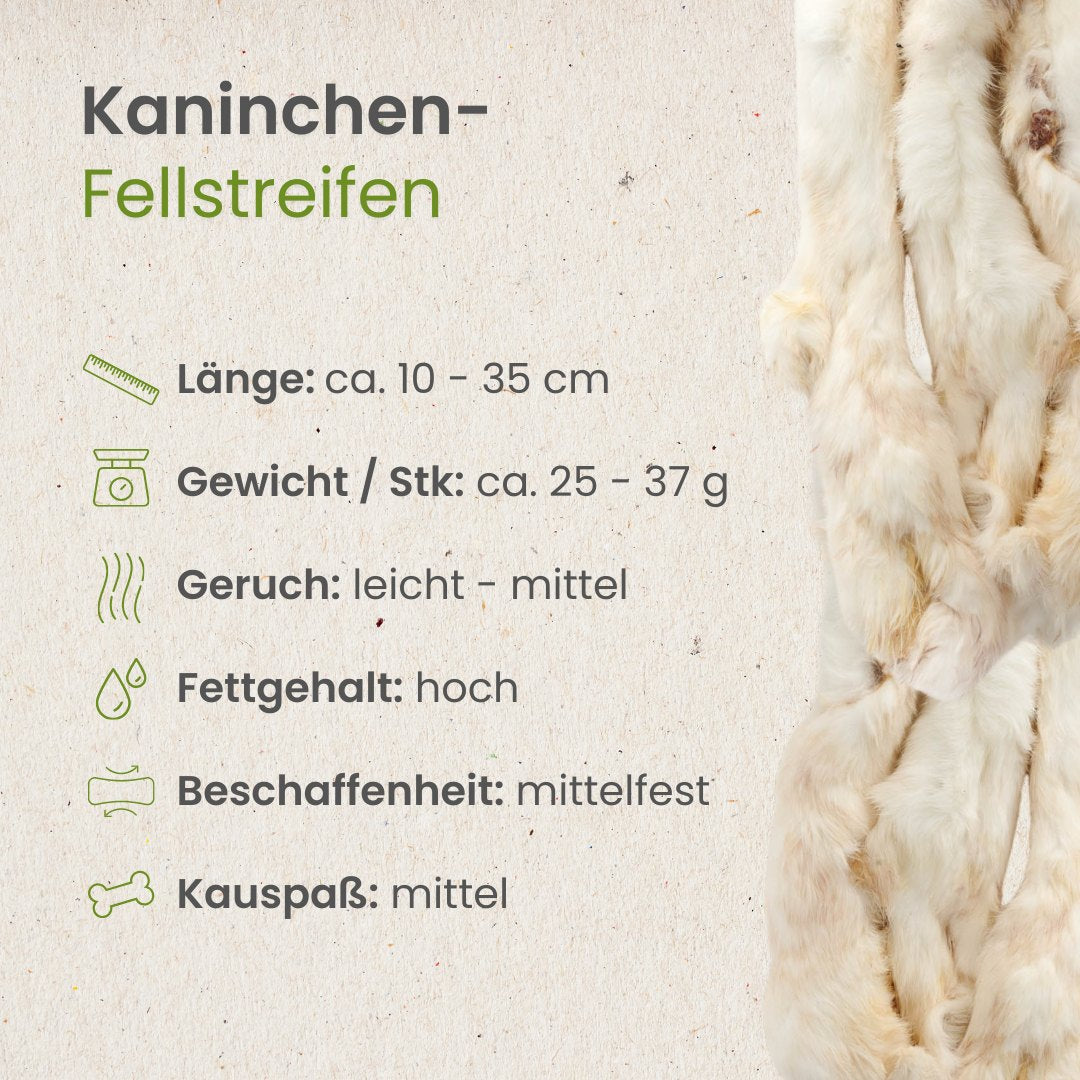 Kaninchen-Fellstreifen