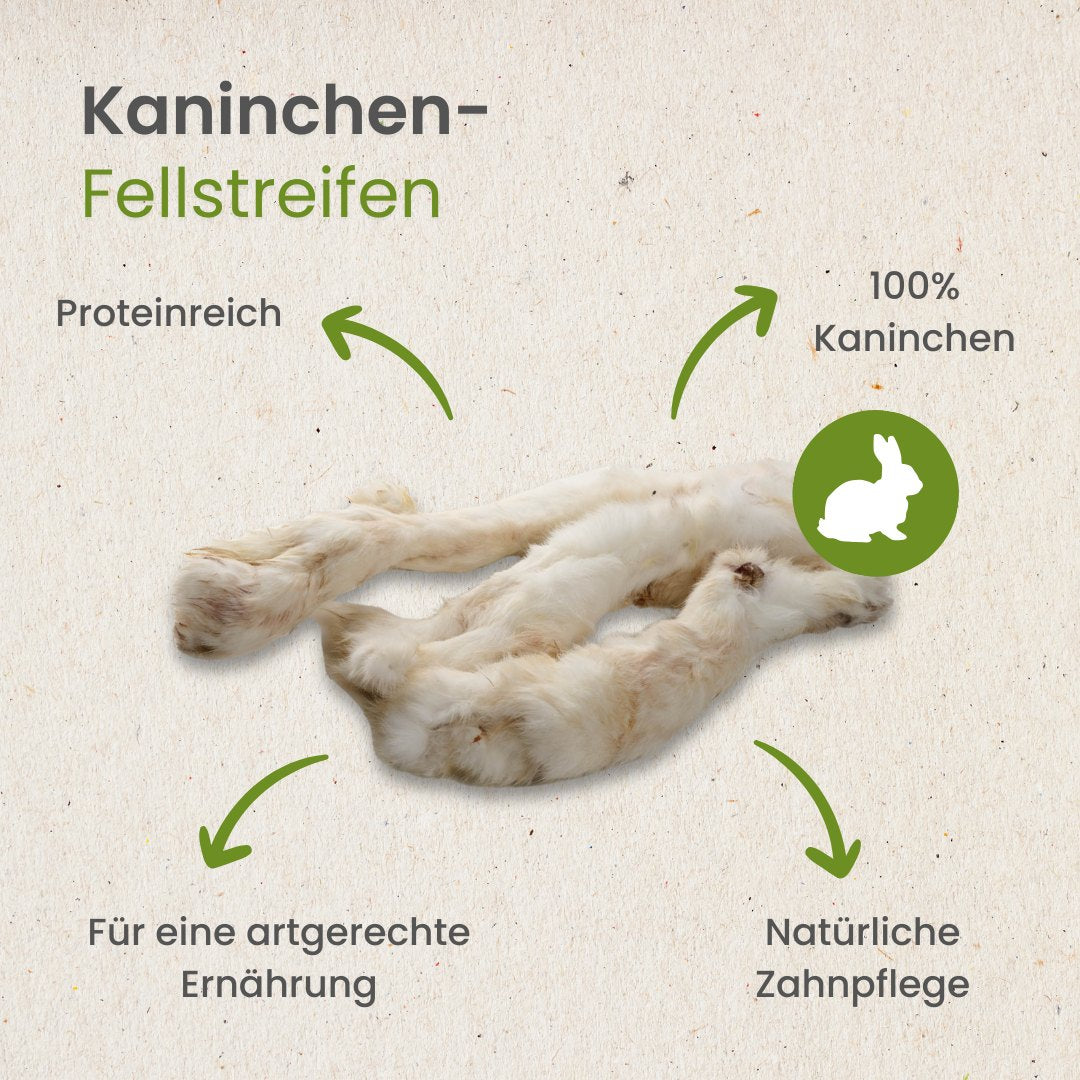 Kaninchen-Fellstreifen