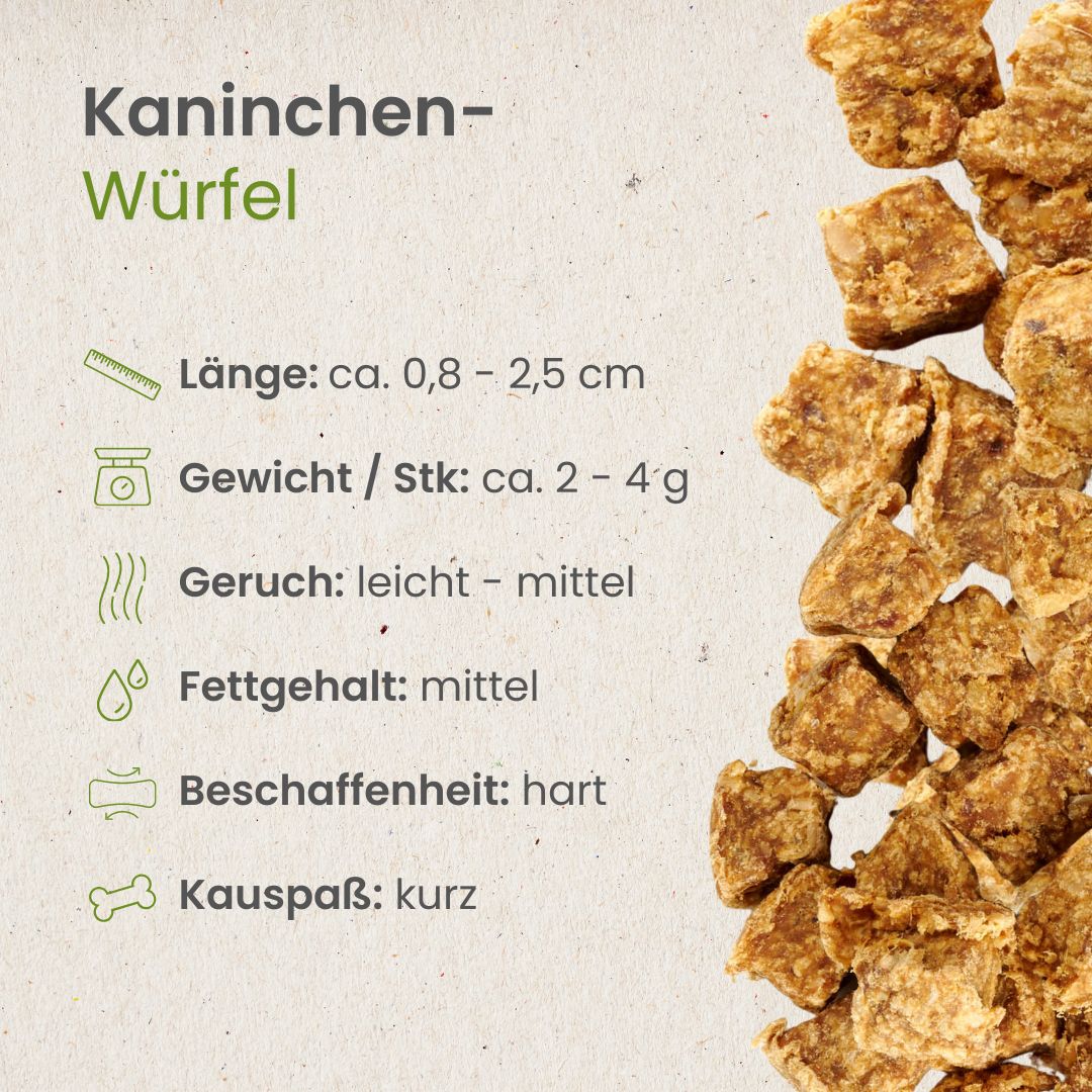 Kaninchen-Würfel