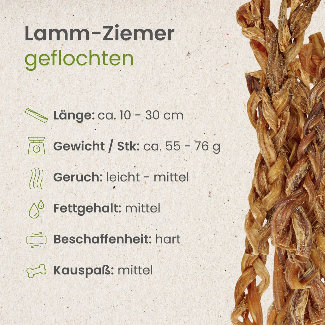 Lamm-Ziemer, geflochten