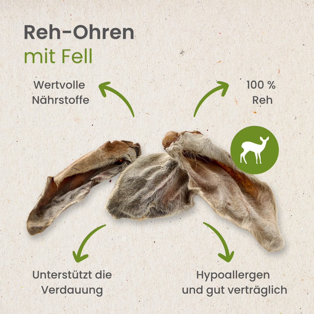 Reh-Ohren mit Fell