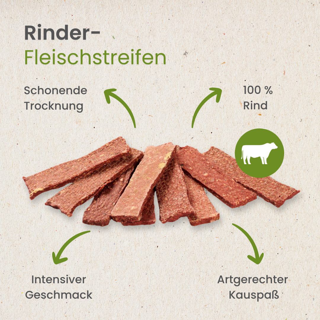 Rinder-Fleischstreifen