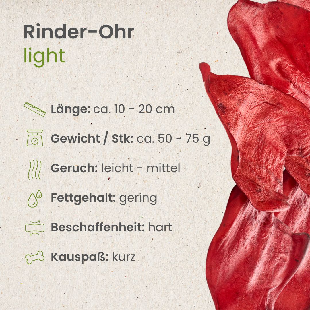 Rinder-Ohren, light