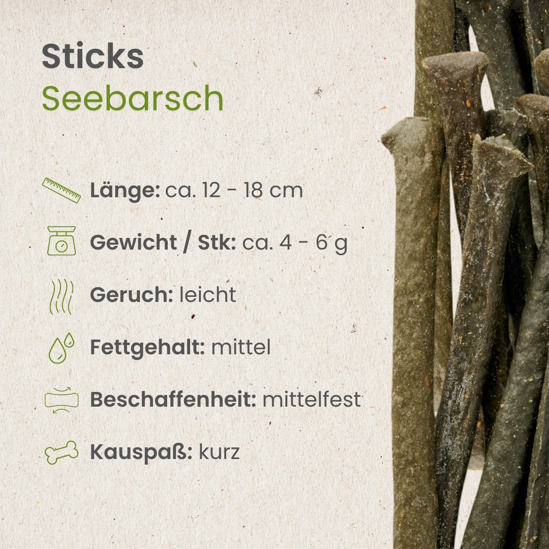 Seebarsch-Sticks