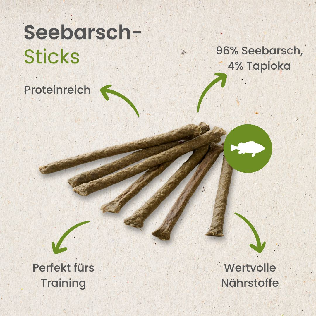 Seebarsch-Sticks