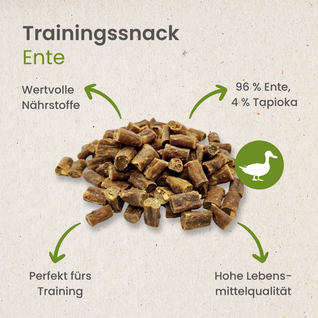Enten-Sticks-Trainingssnack