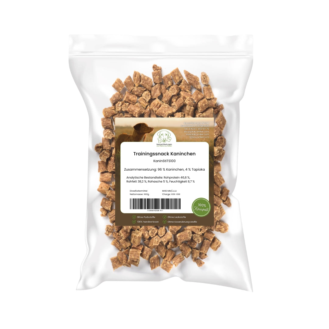 Kaninchen-Sticks-Trainingssnack