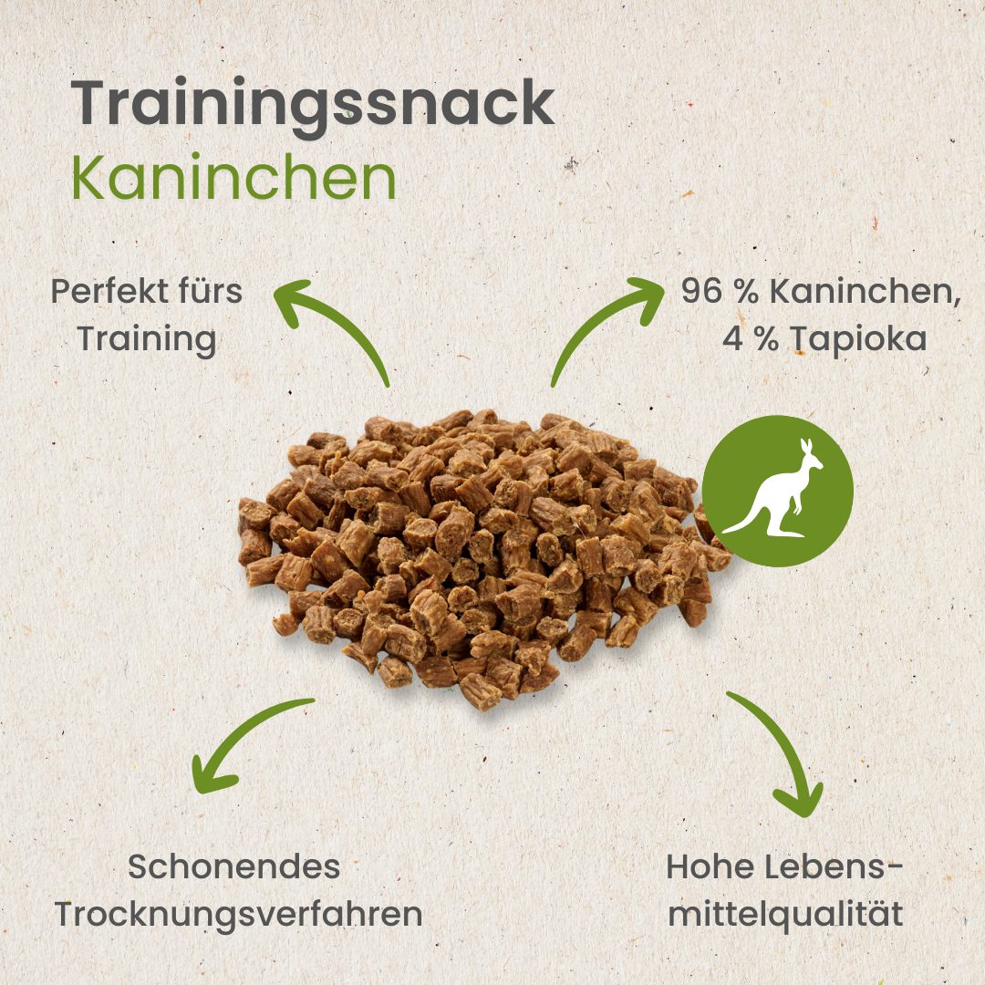 Kaninchen-Sticks-Trainingssnack