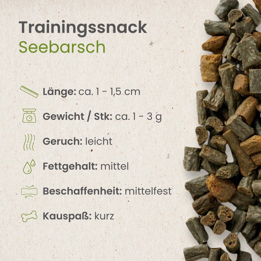 Seebarsch-Sticks-Trainingssnack