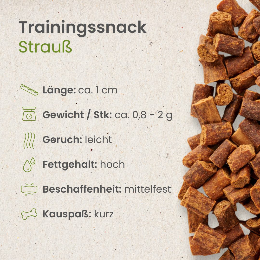 Straußen-Sticks-Trainingssnack