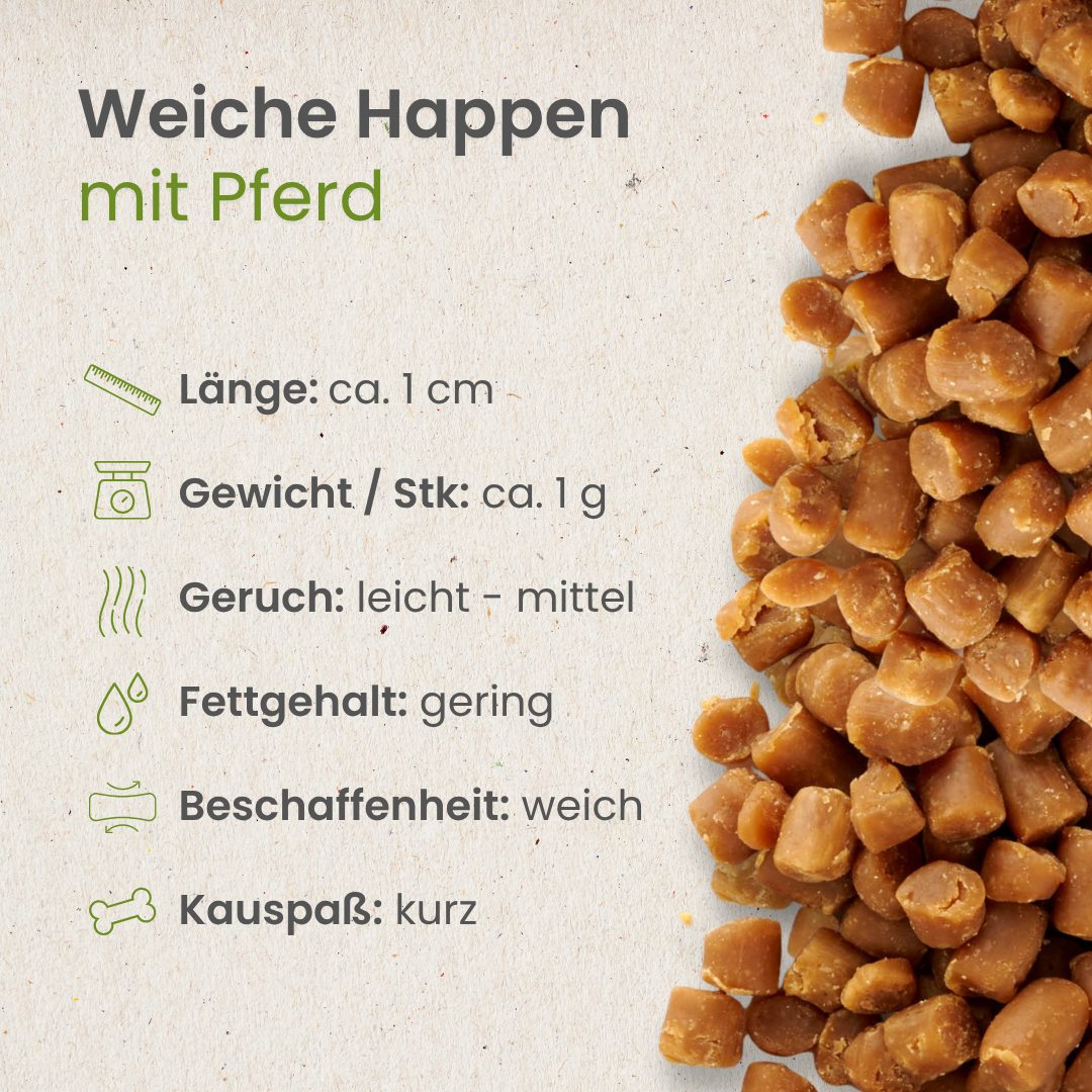 Weiche Happen mit Pferd