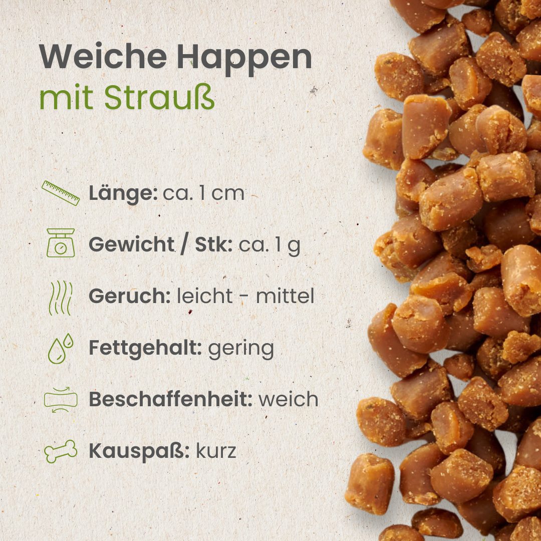 Weiche Happen mit Strauß