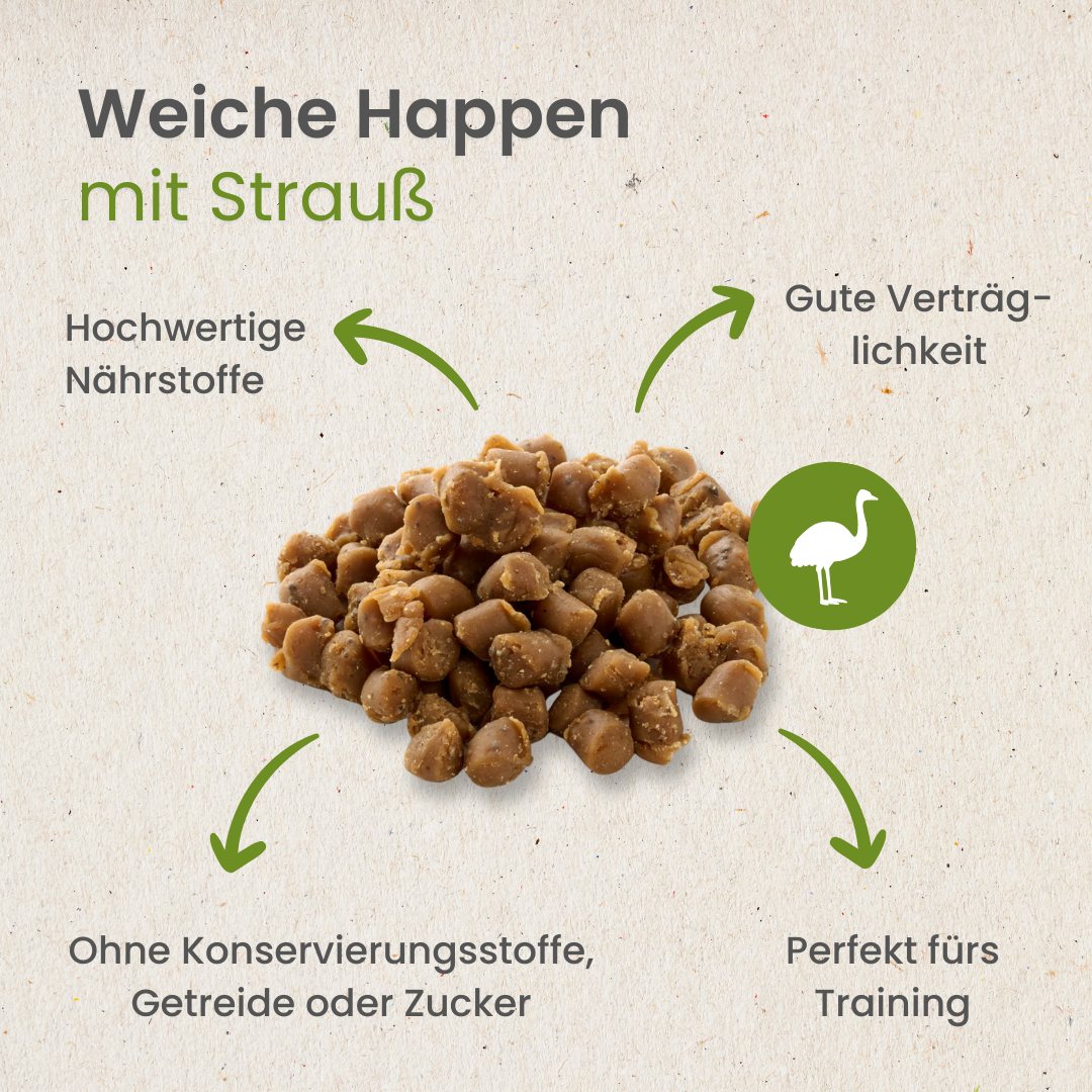 Weiche Happen mit Strauß