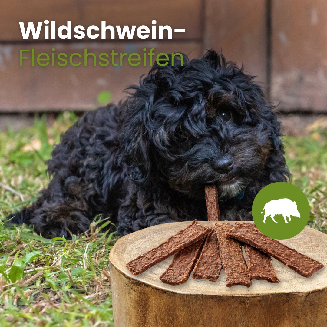 Wildschwein-Fleischstreifen