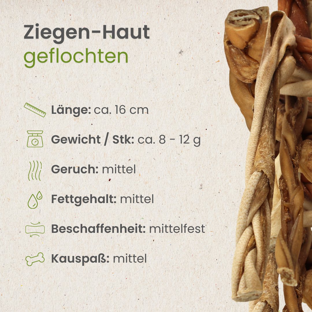 Ziegen-Haut, geflochten
