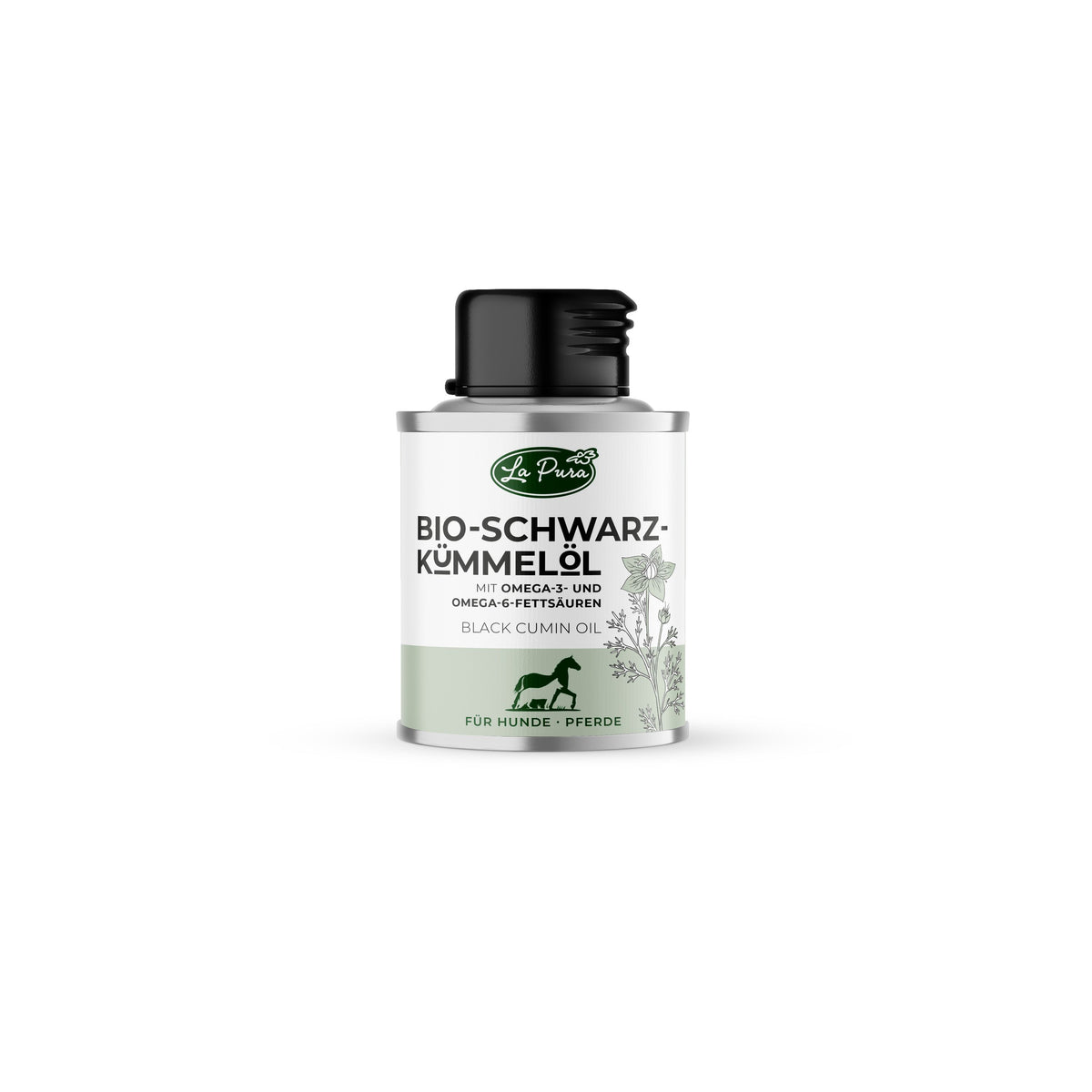 LaPura Bio-Schwarzkümmelöl für Hunde und Pferde